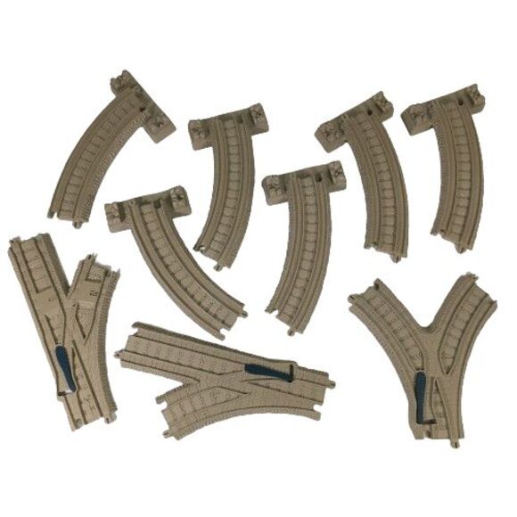 Thomas the Train Trackmaster Switch Y Right Left Curved Riser Replacement Track - Picture 1 of 6